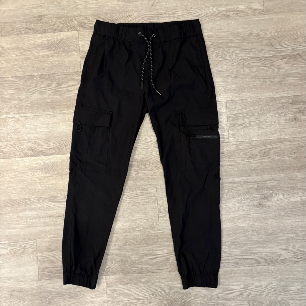 Ring Of Fire Men's Black Nylon Pants